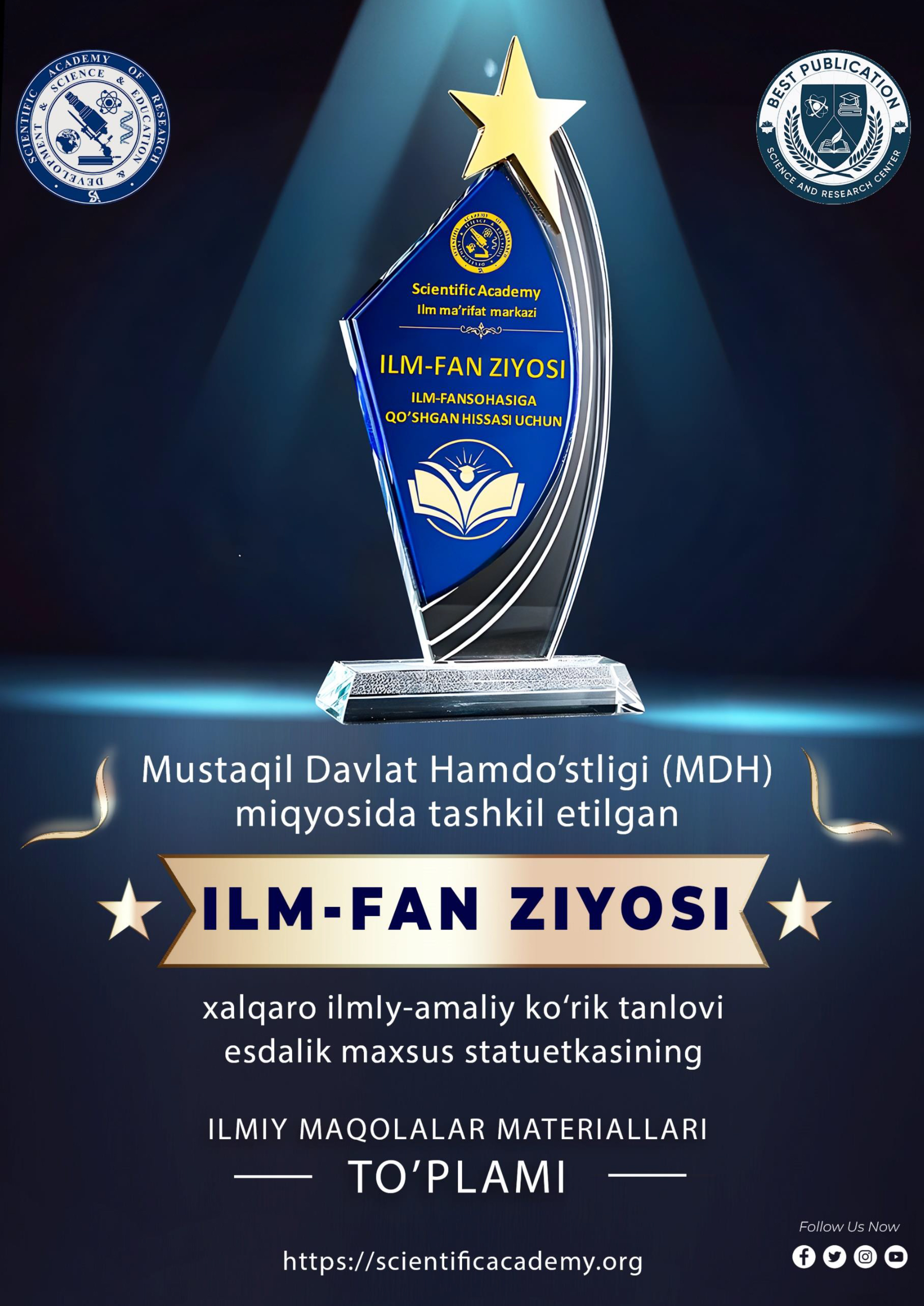 					View Vol. 1 No. 1 (2024): ILM-FAN ZIYOSI
				